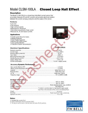 CLSM-100LA datasheet  